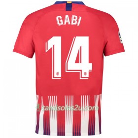 Camisolas de Futebol Atlético Madrid Gabi 14 Equipamento Principal 2018/19 Manga Curta